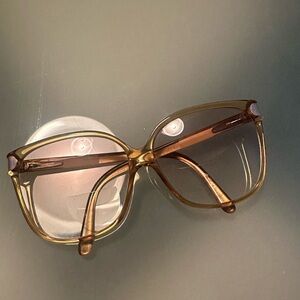 Vintage Dior Gold-Tinted Sunglasses